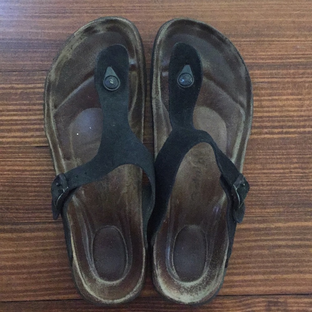 Betula by Birkenstock black thong sandal